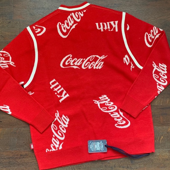 🔥HOST PICK🔥 NWT Kith x Coca- Cola x Mitchell & Ness sweater - Picture 9 of 15